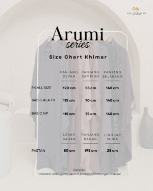 SIZE CHART_ARUMI__KHIMAR